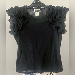 ISSEY MIYAKE FETE Ruffle Sleeve Top